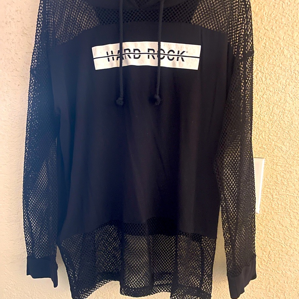 New cute HardRock Cafe mesh hoodie